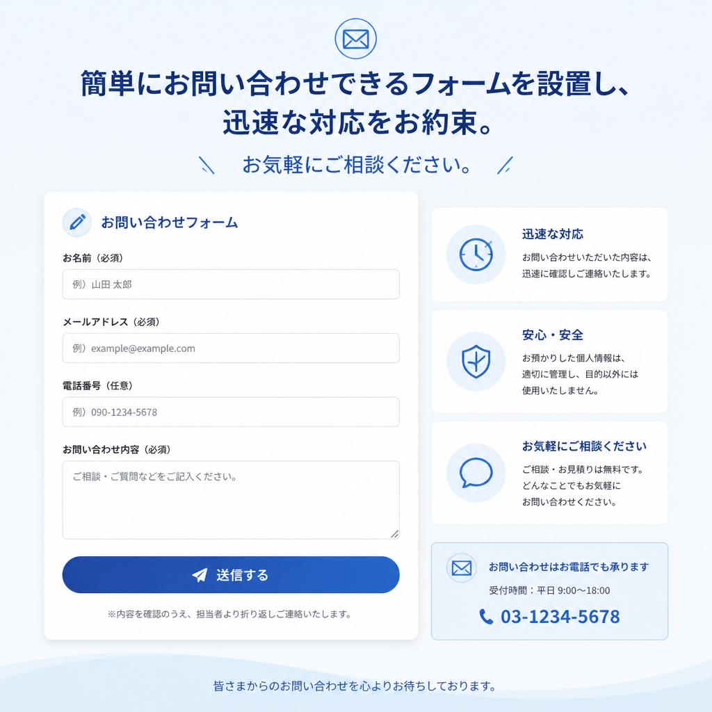 7. お問い合わせ・お見積もり